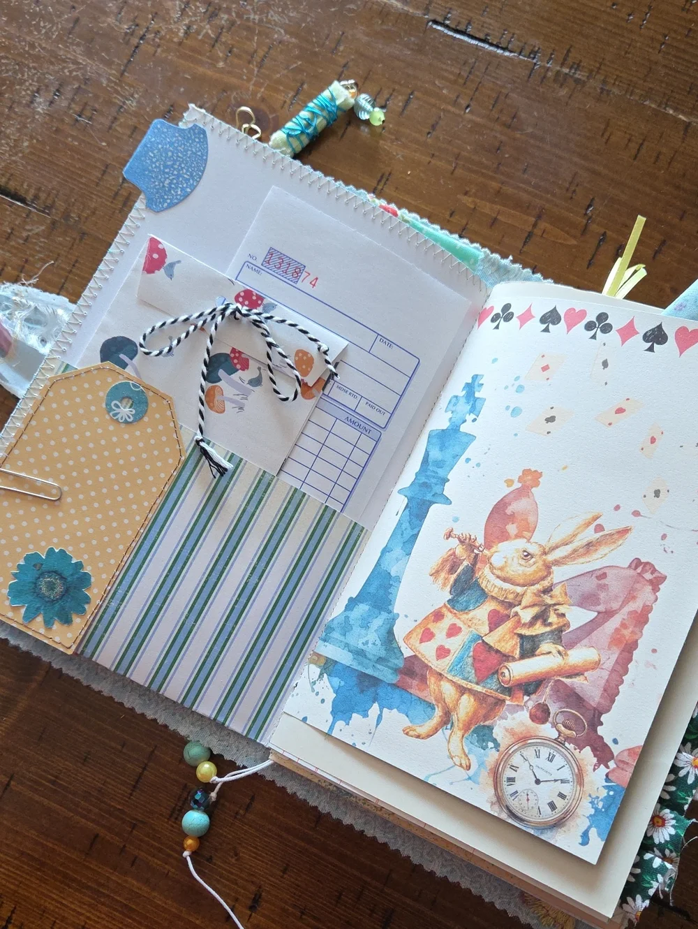 Alice In Wonderland Themed Junk Journal